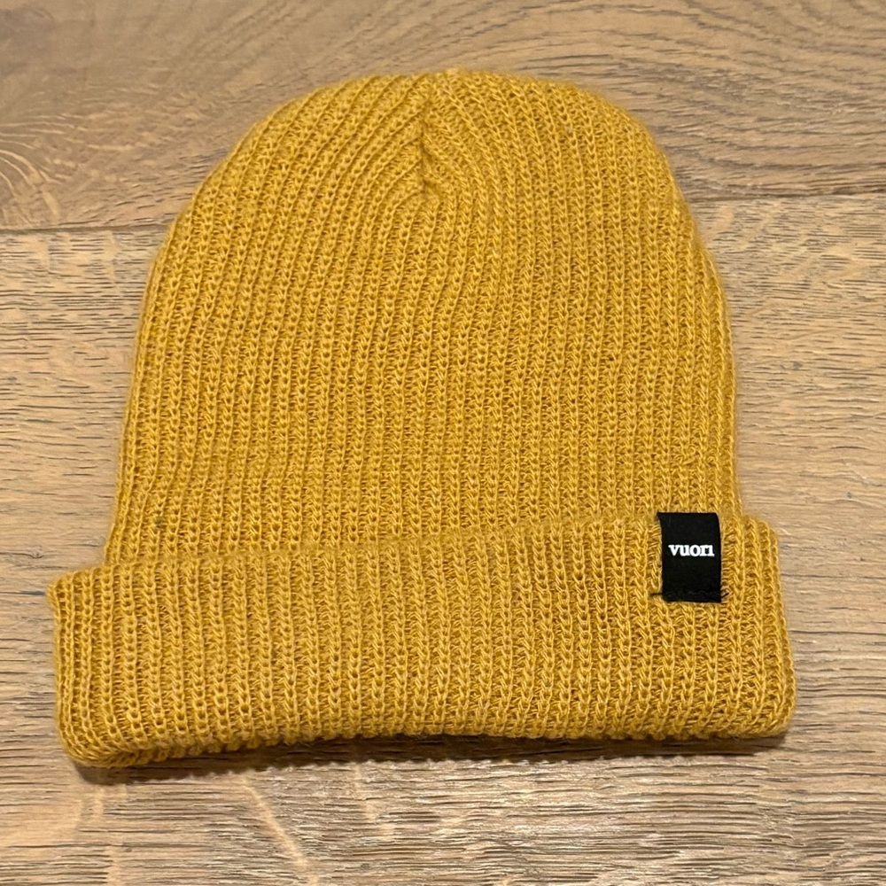 Vuori Mustard Knit Beanie
